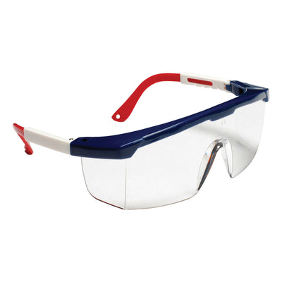 Safety Glasses, Red/White/Blue