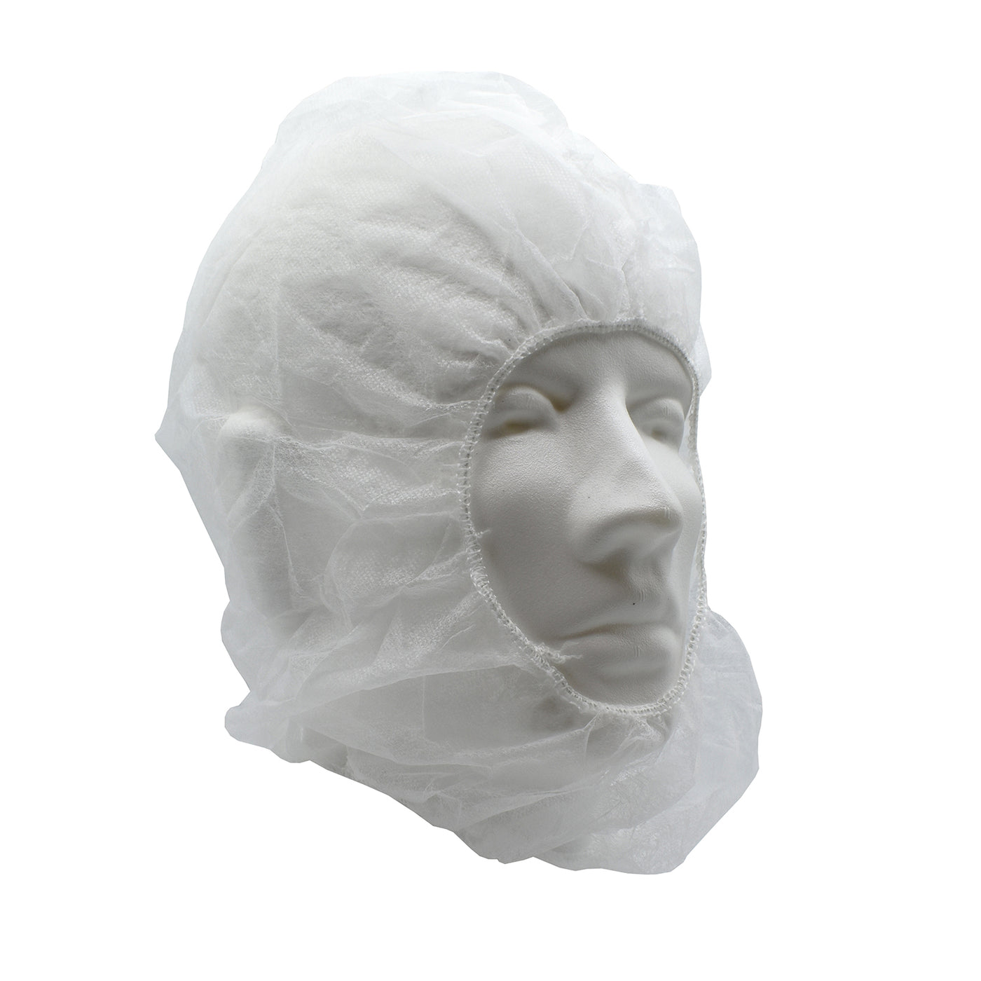 Head/Beard Hood, Polypropylene - White